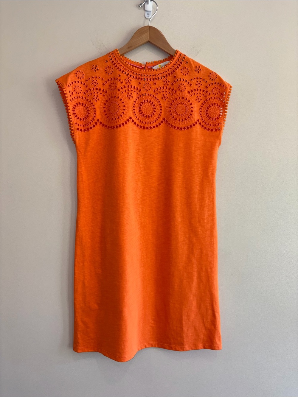 NWOT DARLING BODEN ORANGE EYELET SUMMER DRESS. Size 6